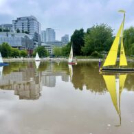 Lake union model sail boats