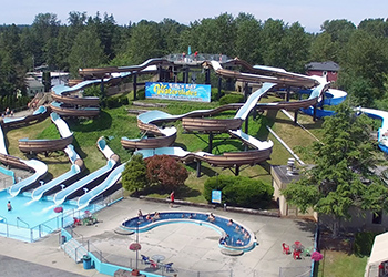 Water slides at Birch Bay water park in Blaine