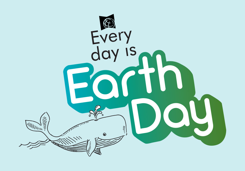 logo for SPL reading program "Every Day is Earth Day"