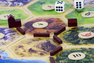 Games: the board of Settlers of Catan