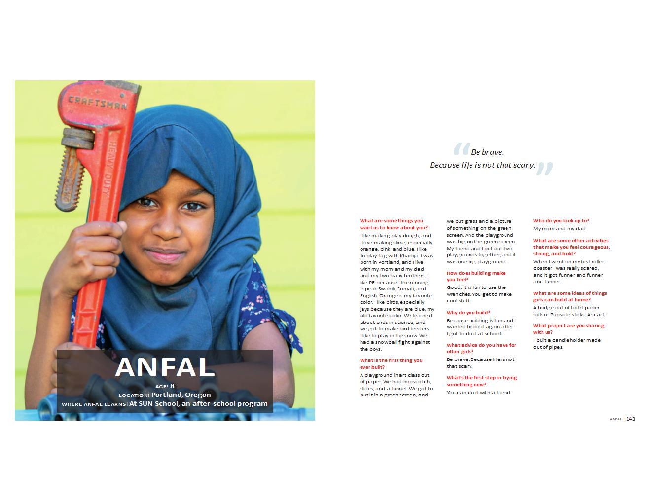 Anfal's profile / girls building