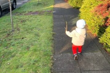 toddler walks