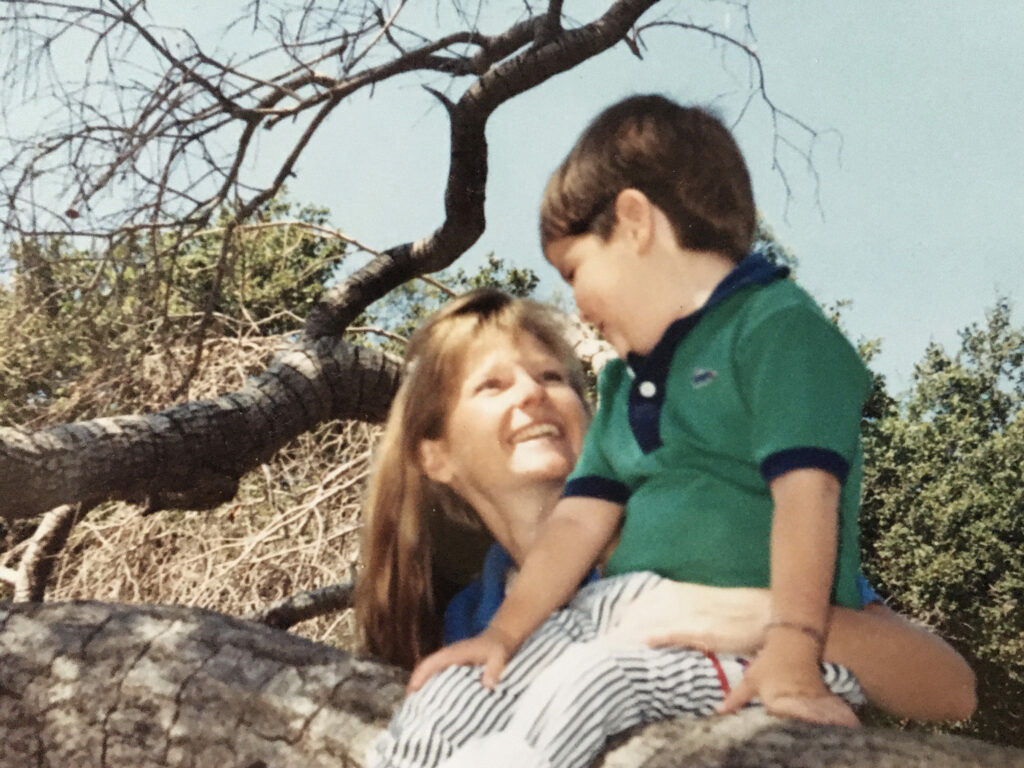 Crossing the River / author Carol Smith with her son