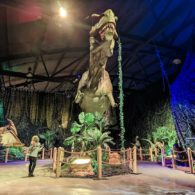 Life-size dinosaurs at Dinos Alive in Seattle