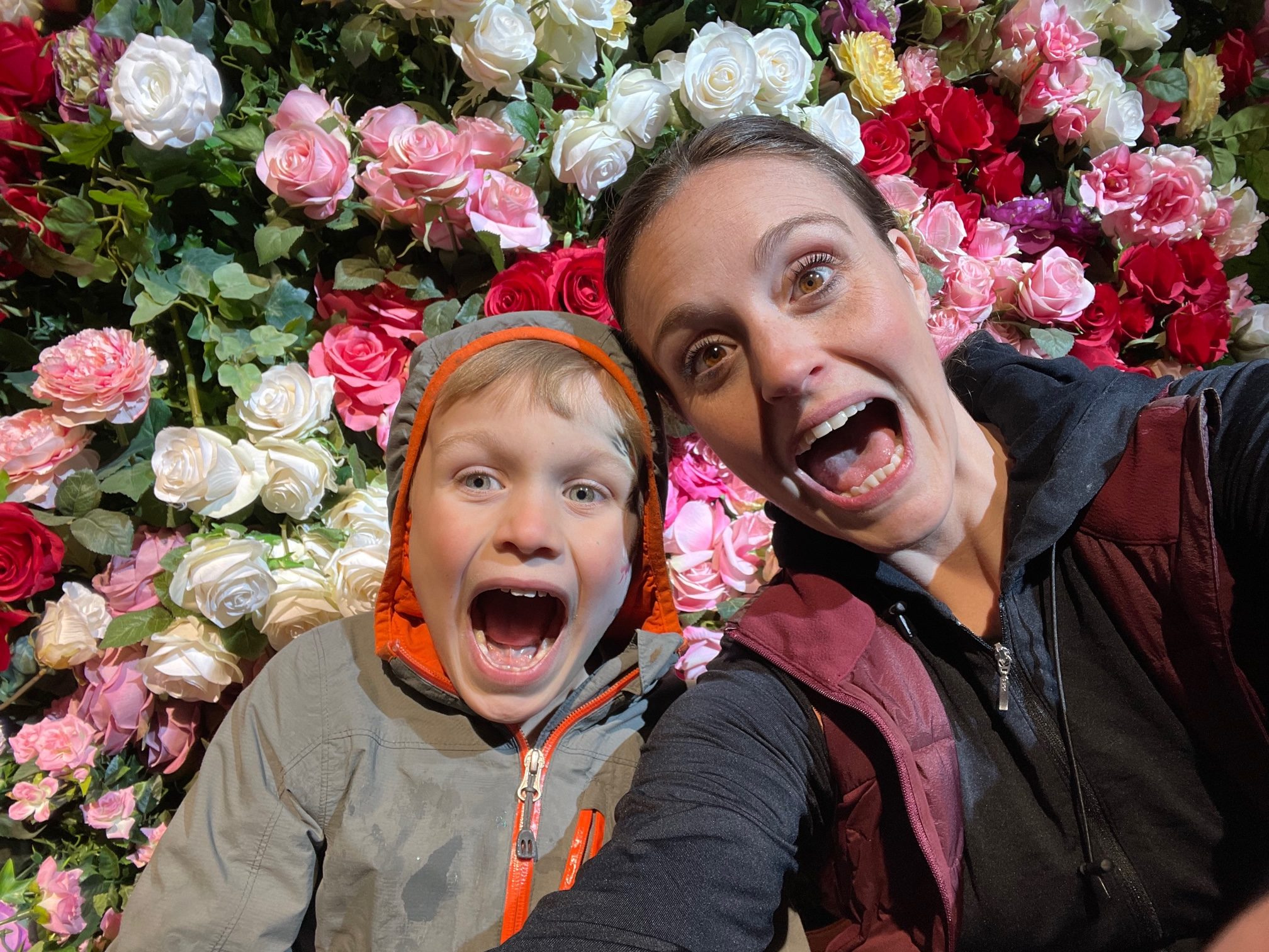 Activities for kids include taking photos with different backdrops.