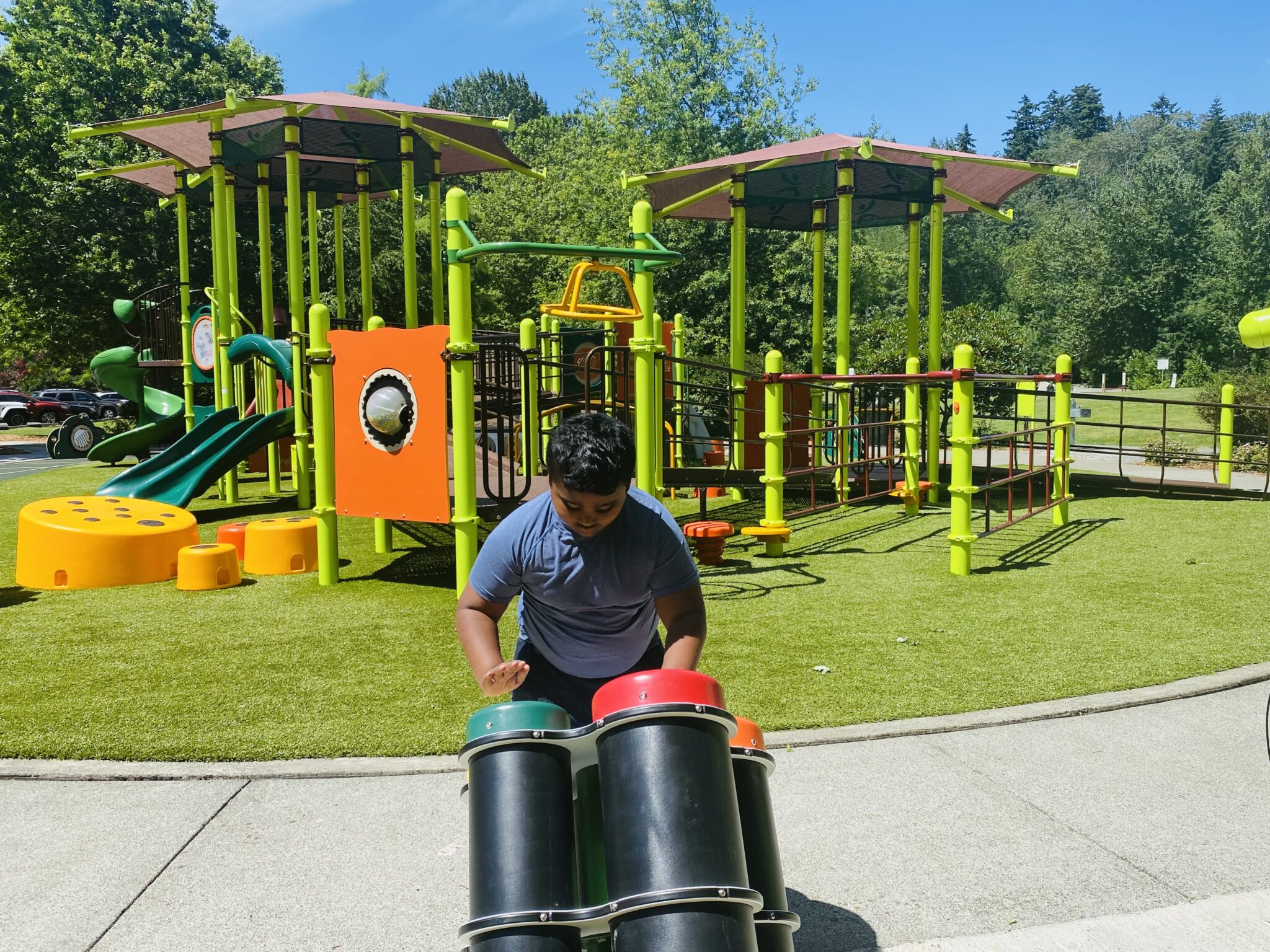 Play the drums at this Mercer Island park.