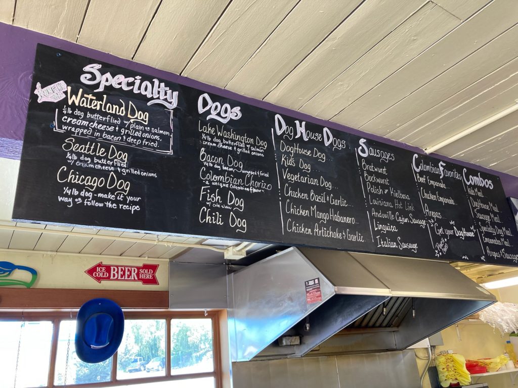 Stop by for some lunch at this hot spot serving a variety of hot dogs.