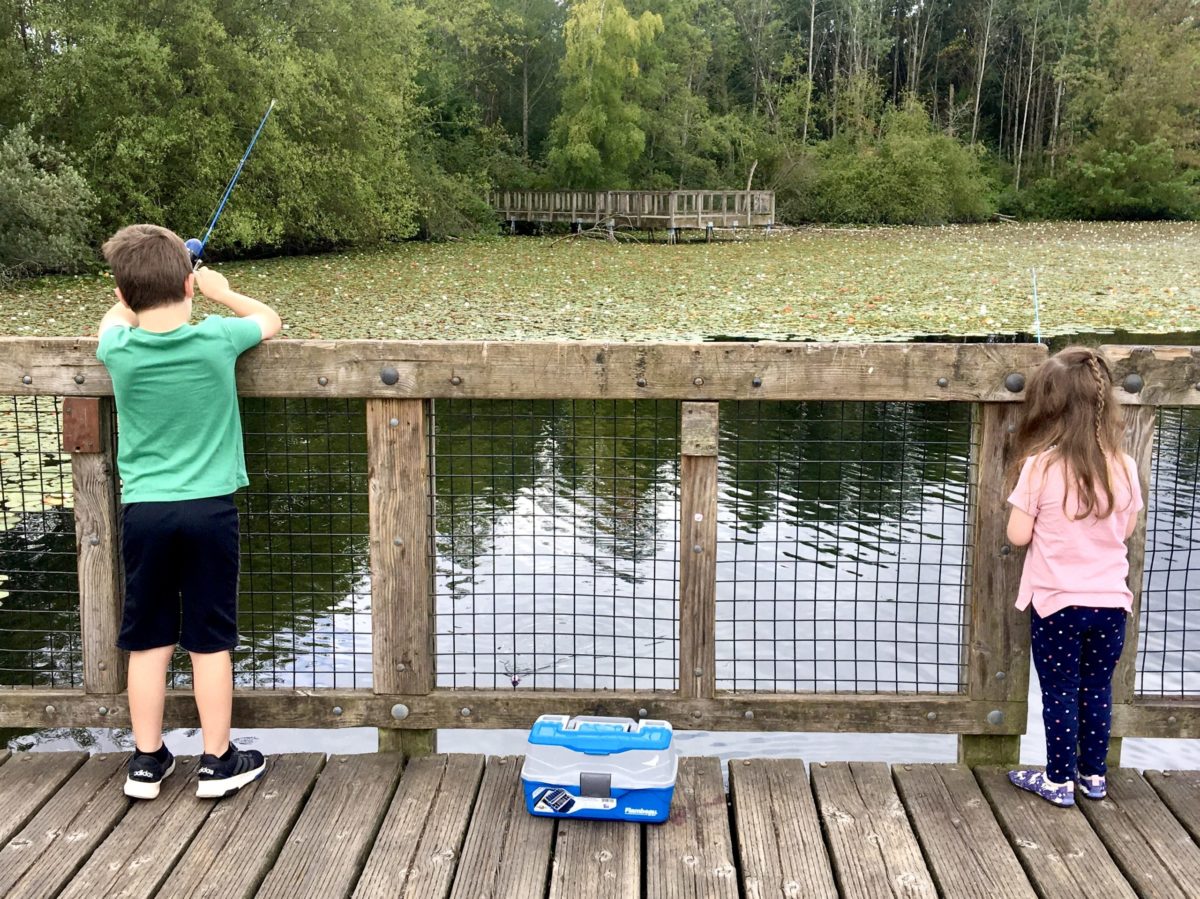 Fishing at Martha Lake