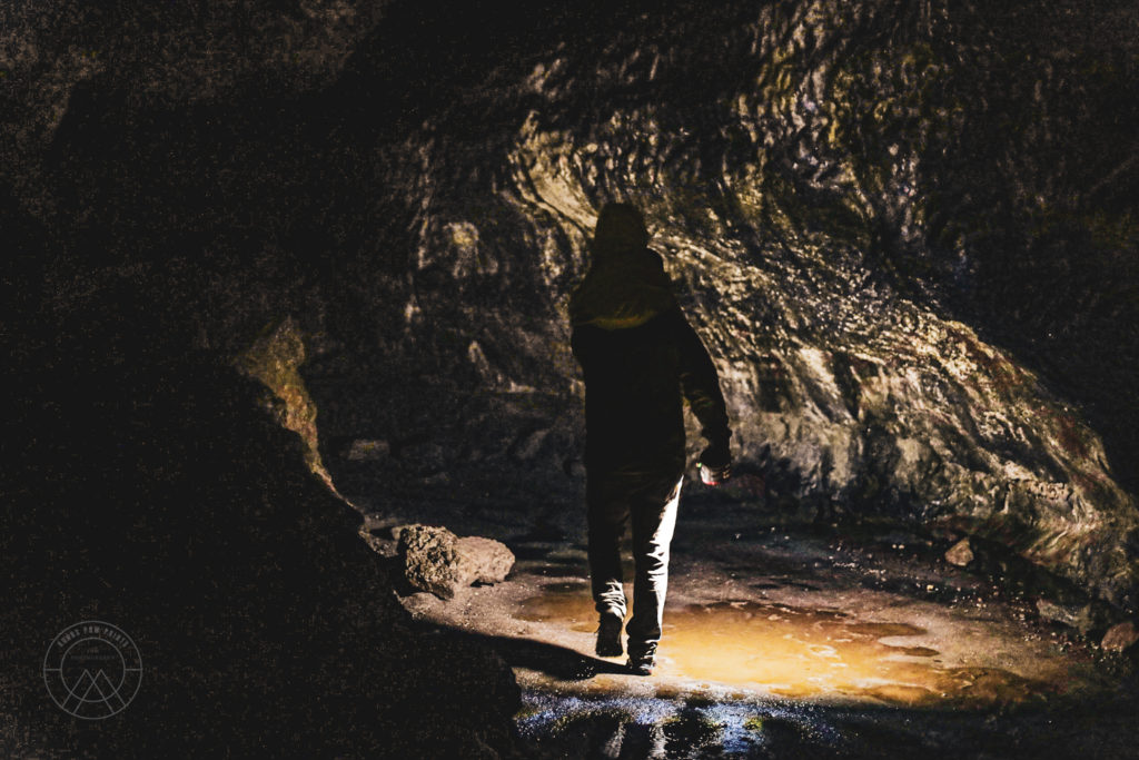 Sometimes carrying your child might help when exploring the cave