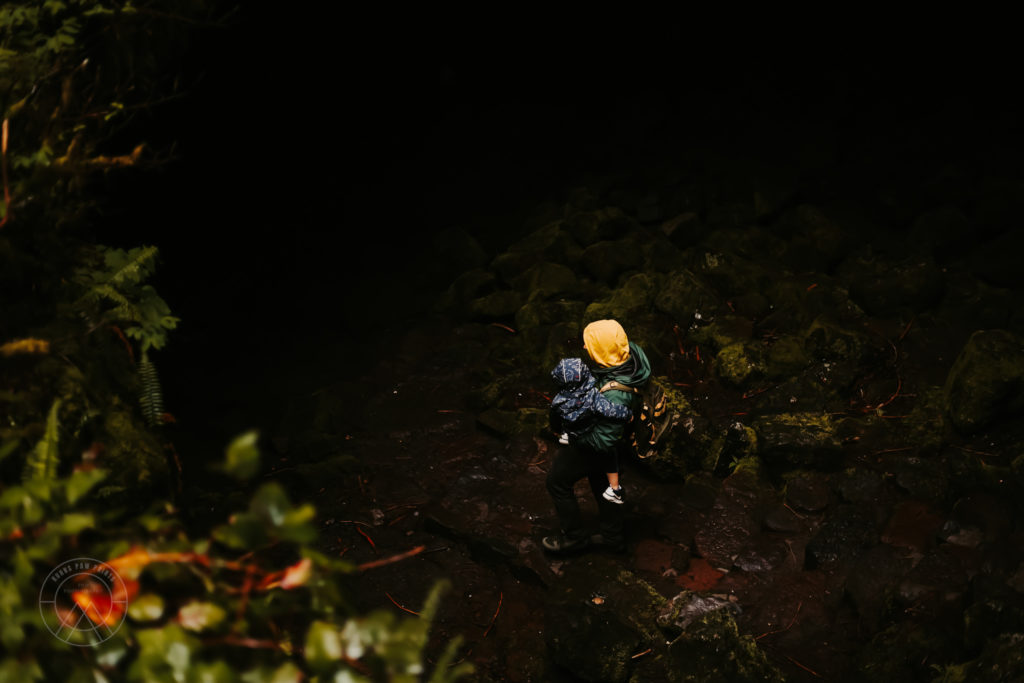 Scrambling over some rocks