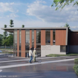 Green Lake Community Boathouse construction