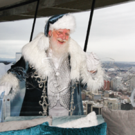 Santa at the Space Needle