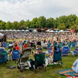 Kids dancing at a free summer concert in Seattle in 2025.