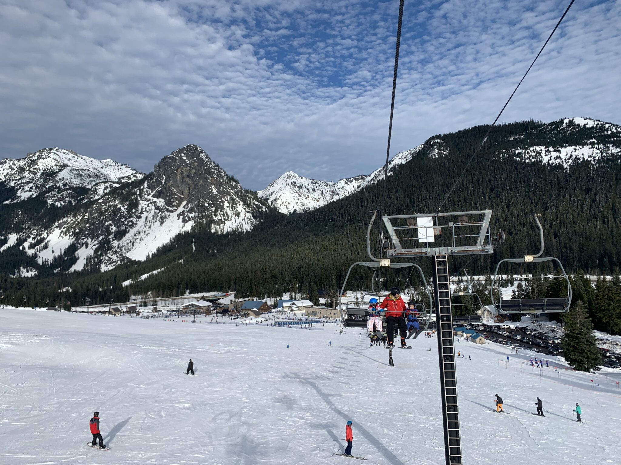 Safety first while skiing and especially on the lift