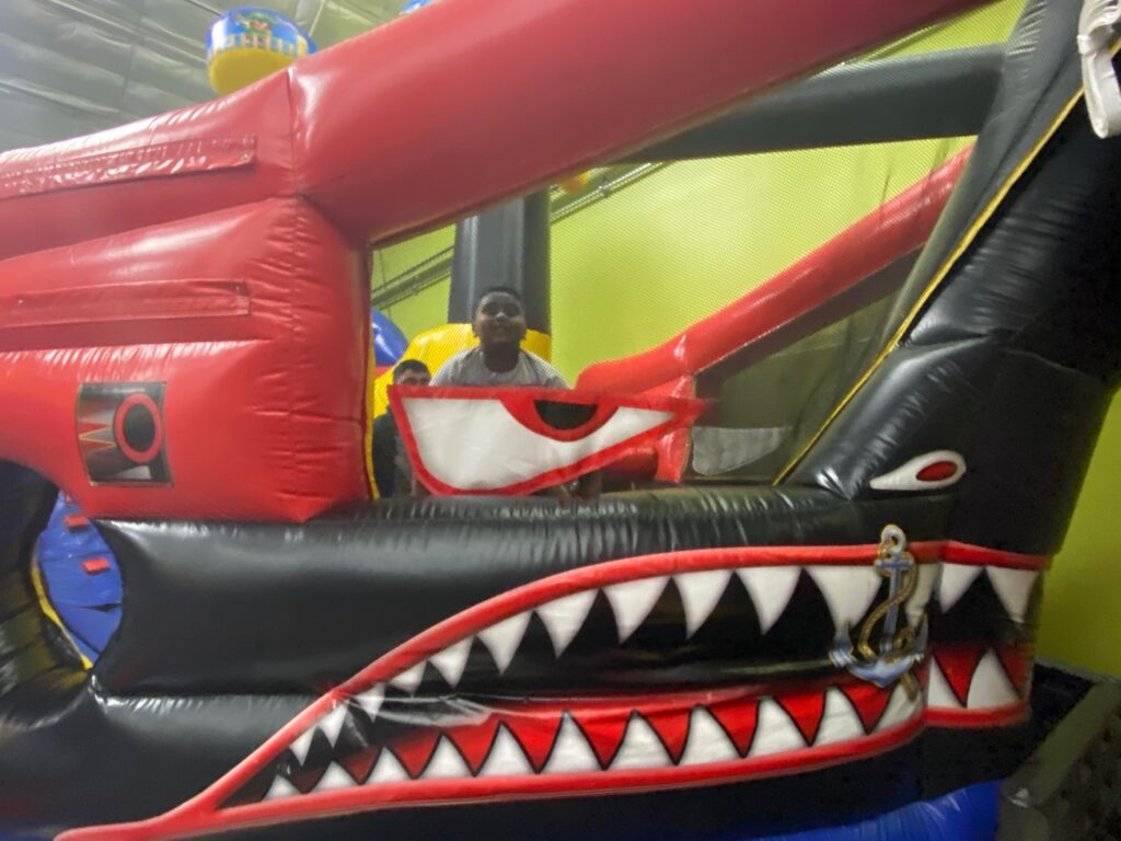 Bouncy houses at Arena Sports are perfect for little kids who don't want to play games