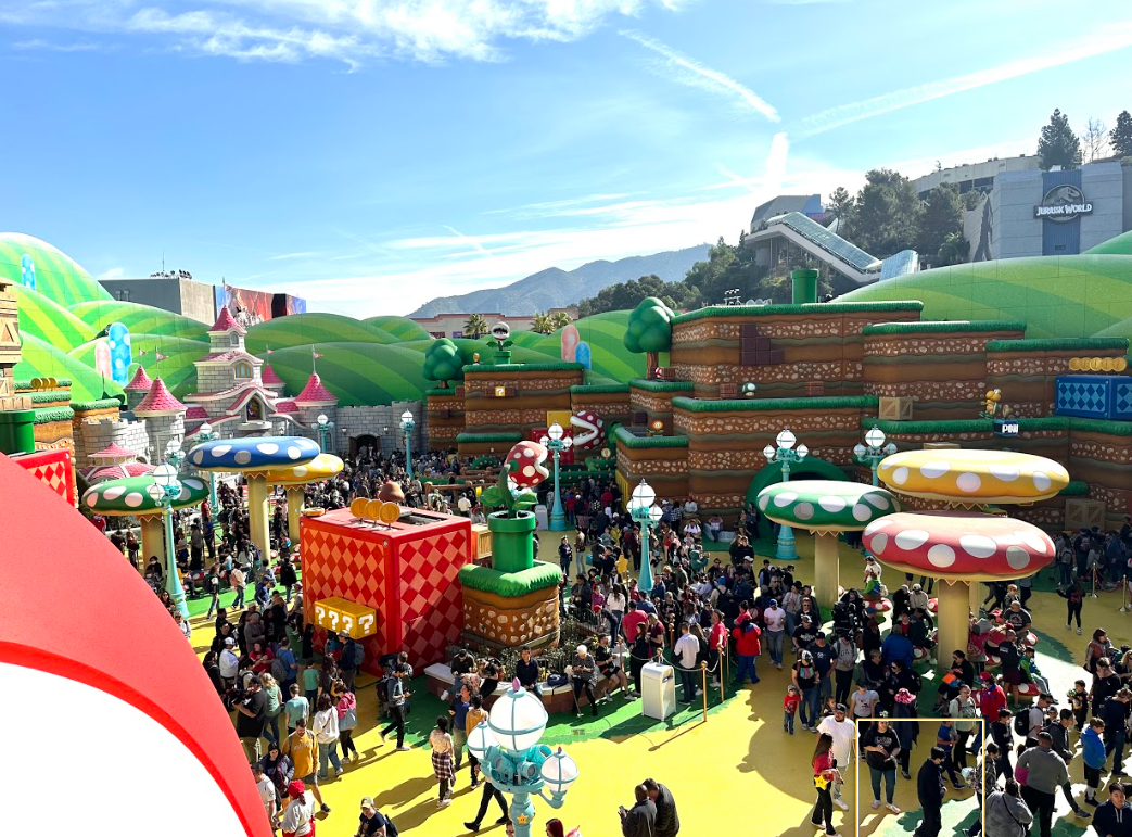 Super Nintendo World looks like you're in the game.