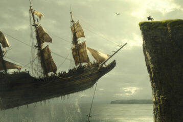 A scene still from Disney's live-action PETER PAN & WENDY, exclusively on Disney+. Photo courtesy of Disney. © 2023 Disney Enterprises, Inc. All Rights Reserved.