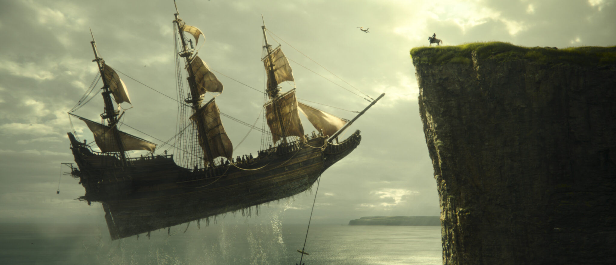 A scene still from Disney's live-action PETER PAN & WENDY, exclusively on Disney+. Photo courtesy of Disney. © 2023 Disney Enterprises, Inc. All Rights Reserved.