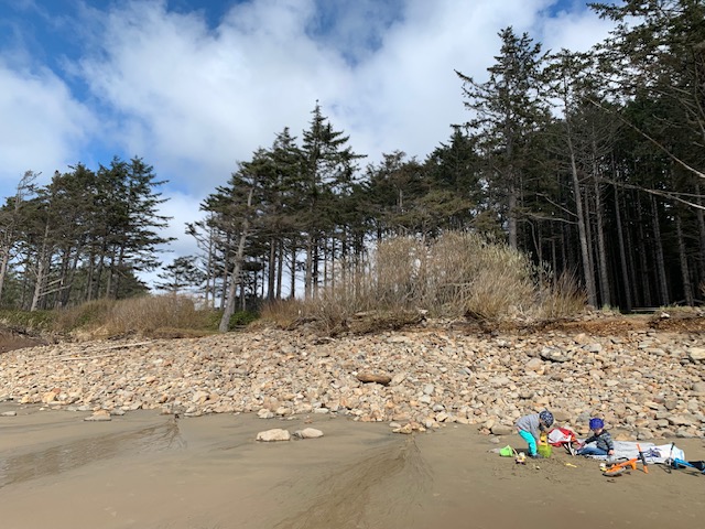 Plan on bringing sand toys and small plastic trucks and the kids with spend hours playing on the beach.