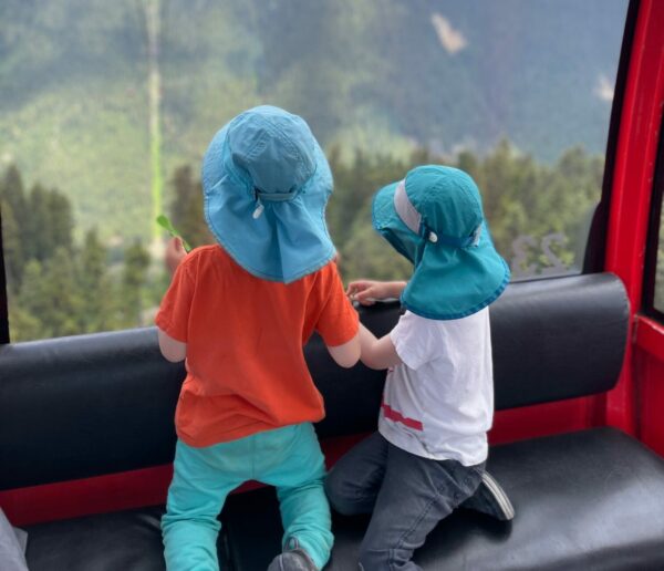 Take the gondola from mountain to mountain for amazing views.