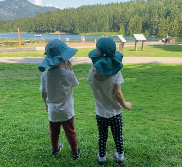 Wade in the lake after a short hike on one of Whistler's kid-friendly trails.