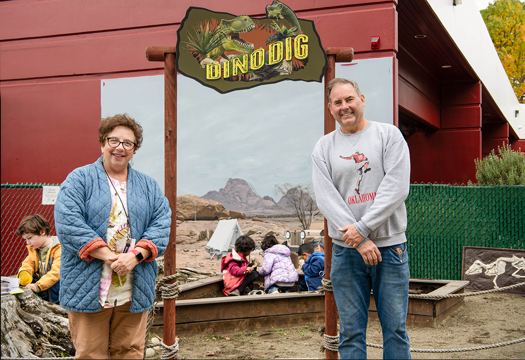 Dino Dig STEM learning site at Sammamish Montessori School