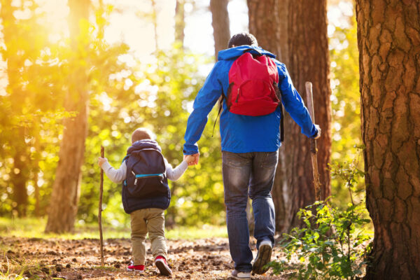 hiking with kids