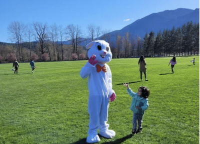 Bunny hop easter egg hunt
