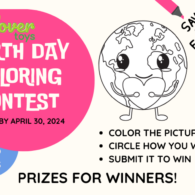 Clover Toys Earth Day coloring contest