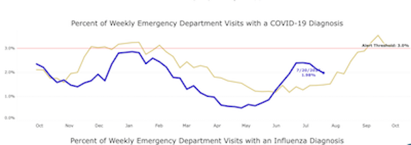 CLICK THE IMAGE TO check COVID-19, Influenza, and RSV rates from Public Health—Seattle & King County for weekly infection rates. Find it tinyurl.com/ma7e7mee.