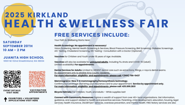 Health and wellness fair