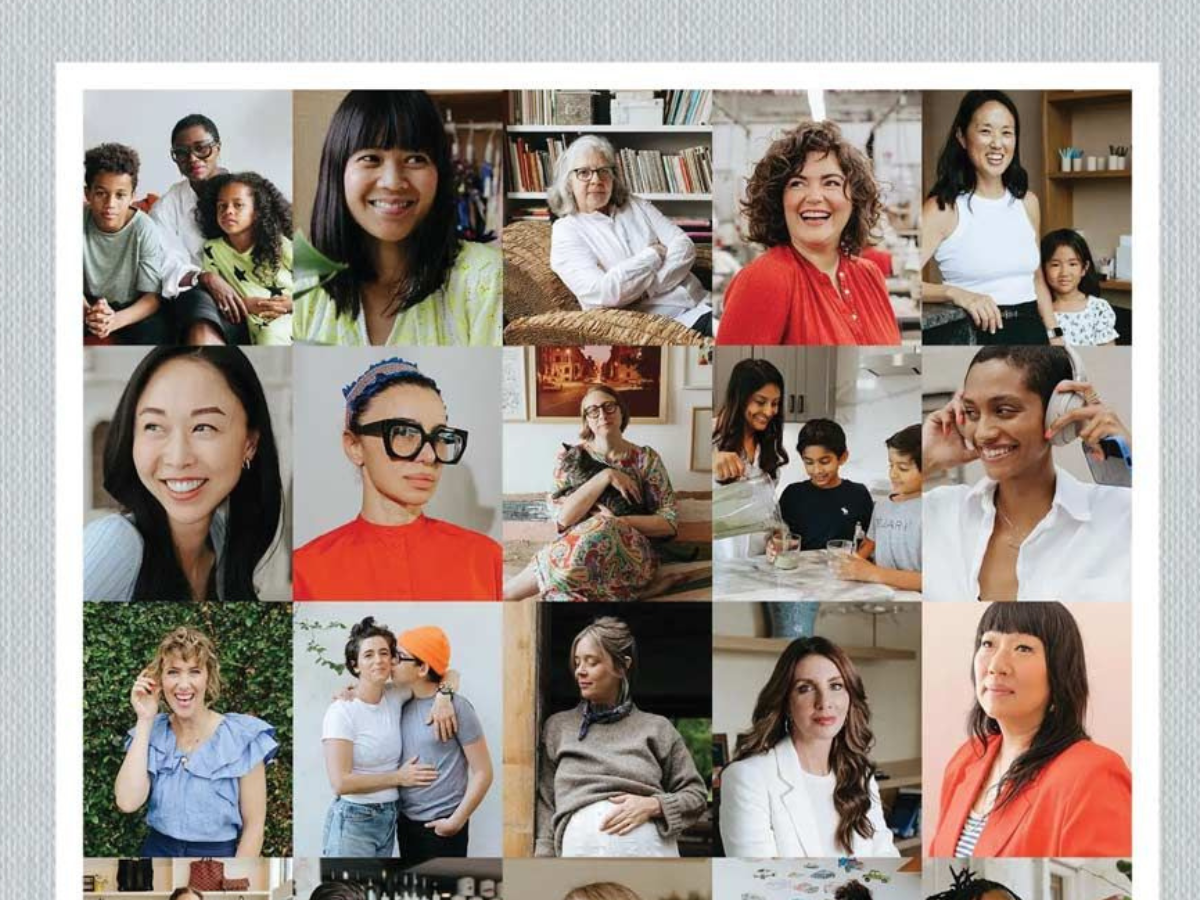 Tiled headshots of 15 women