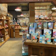 Interior of Island Books on Mercer Island, with bookshelves, cozy reading nooks, and colorful children’s book displays