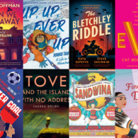 8 book covers lined up.