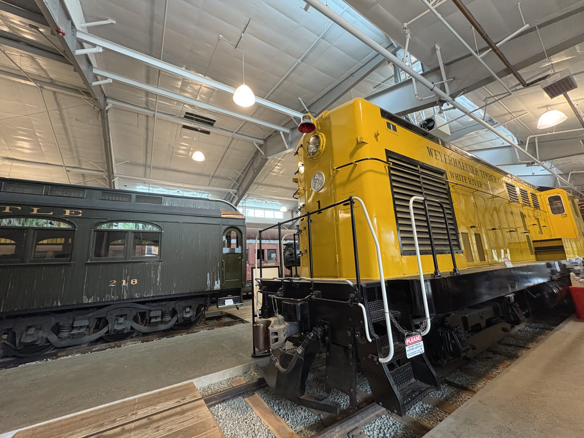 Yellow train car