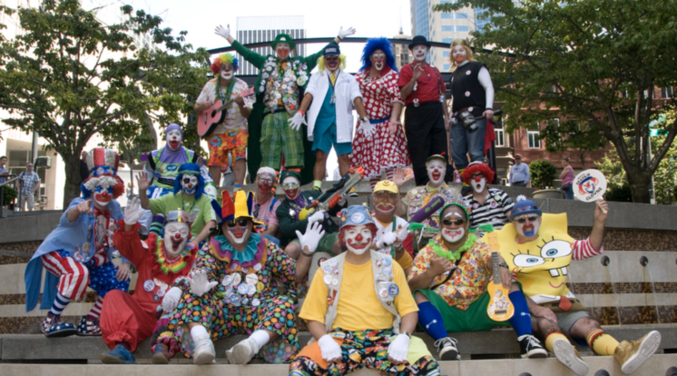 Seafair Clown Arrival. (Photo courtesy: Seafair.org).