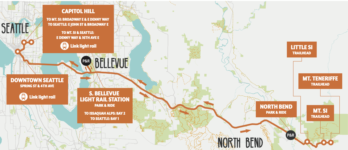 Public health workers trail shuttle map