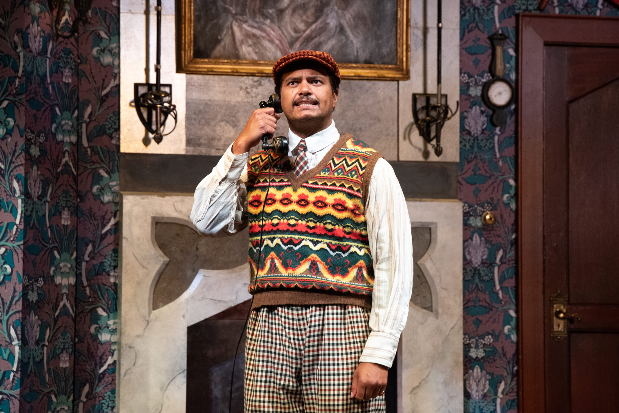 Scene from The Play That Goes Wrong at Seattle Rep