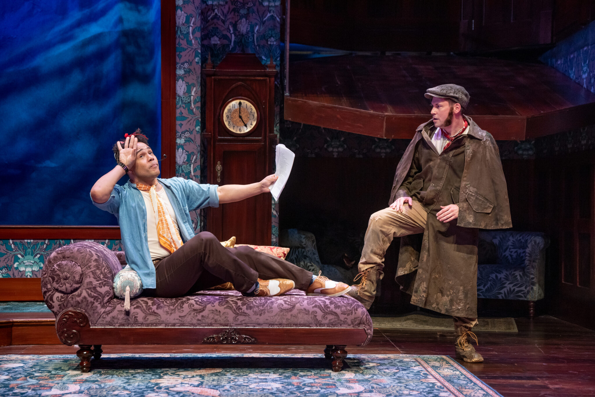 Scene from The Play That Goes Wrong at Seattle Rep