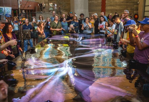 free family art event Seattle purple